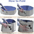 Artilife Dog Whelping Box, 32" Dia. x 12" H Grey Whelping Pen for Puppies and Birthing Supplies.