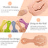 Cloud-Shaped Soft Bristle Small Dog Brush - Hollow Back Design for Easy Grooming - Ideal for Yorkie, Shih Tzu, Maltese