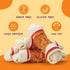 Jungle Calling Chicken Wrap Knotted Bones - 6.5" Pack of 4, Long Lasting Beefhide Treats for Large Dogs