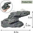 Turtle Basking Platform, Reptile Climbing Shale Resin Step Ledge Stone Aquarium Ornament with Suction Cups