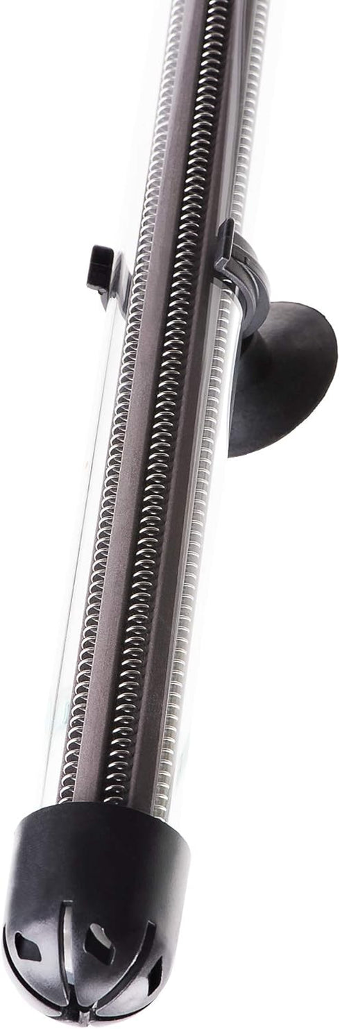 Aquatop 100W Submersible Glass Heater for Fish Tanks Up to 25 Gallons, 68-93F Adjustable Temperature Range