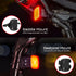 IPX6 4 CUBELITE III Smart Bike Light,Ultra-high Visibility, Auto On/Off, Dual-Channel LED Automatic Brake-Sensing