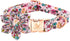 Elegant Little Tail Dog Collar with Flower, Christmas Holiday Pet Collar for X-Large Dogs, Puppy Collar Flower Girl Boy