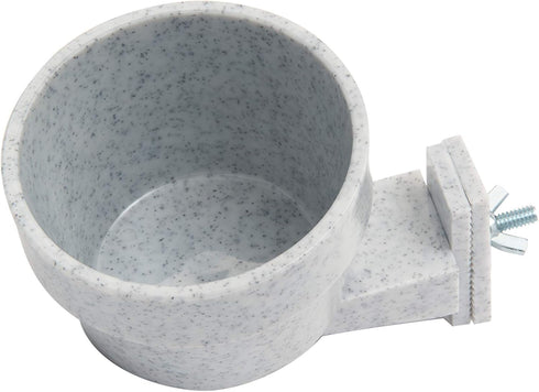 Lixit Quick Lock Removable Cage Bowls for Rabbits, Birds, Dogs, Cats, Guinea Pigs (10oz, Granite)