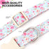 Beirui Cute Spring Dog Collar - Lightweight Soft Girl Dog Collar with Flower, Adjustable Floral Pet Collar for Small