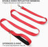 Joytale Double-Sided Reflective Dog Leash, 6 FT/5 FT/4 FT, Heavy Duty Padded Handle Nylon Leashes for Large Dogs, Red
