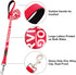 Plutus Pet Service Dog Leash with Soft Neoprene Padded Handle, Printed in Large Letters, 4ft Long, Red, 1" Wide for