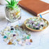 0.93 LB Fluorite Tumbled Chips Aquarium Gravel, Natural Crystal Quartz Stones for Vase Fillers, Garden, Succulent Decor