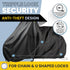 Waterproof Bicycle Cover for Outdoor Storage, Fits 1 or 2 Bikes, Heavy Duty Ripstop Fabric