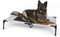 K&H Pet Products Dog Cots Beds for Large Dogs - Elevated Outdoor Dog Cot Bed, Washable, X-Large, Taupe/Black Mesh