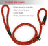 Red Brand 5 FT Adjustable Nylon Dog Rope Leash for Small Medium Dogs, 10-80 lb Walking
