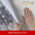 Washable Dog Bed Covers Replacement, Waterproof Quilted Pet Bed Cover, Lovely Grey Star Print, 15x20 Inches, Cover Only