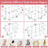 12 Panels Transparent Small Animals Playpen, 48" x 24" Portable Pet Enclosure for Indoors & Outdoors