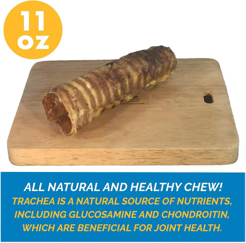 6" Trachea for Dogs - 10 Pack, 100% Natural Beef