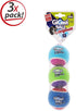 Gigwi Squeaky Tennis Ball Dog Toys - Interactive Dog Ball for Small and Medium Dogs Training, 2.5” Rubber Toy (3 Pack)