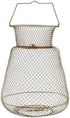 Nuiorfty Wire Fish Crab Basket Portable Foldable 38cm Round Metal Fishing Lobster Cage