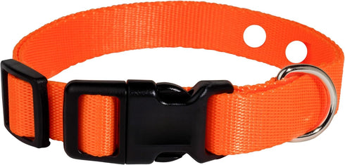 Nylon E Collar Replacement Strap, Shock Collar Replacement, Compatible with Pet Safe & Invisible Fence, Orange