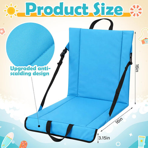 Novabright Summer Foldable Seat for Poolside Chairs Lightweight Portable Pool Edge of Pool Flip Chairs for Beach