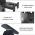 Lights Mountain 2x2 2x3 Rack-Mounted Olympic Barbell Holder for & Power Racks, No Drilling Required Heavy-Duty Steel