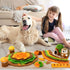 Pet Snuffle Mat for Dogs, Large Hedgehog Puzzle Toy with Squeaky Mushrooms, Portable Indoor/Outdoor Digging Mat