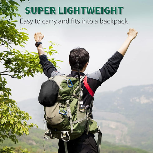 SZHLUX Camping Hammock - Double & Single Portable Hammocks with 2 Tree Straps, Great for Hiking, Backpacking, Hunting,