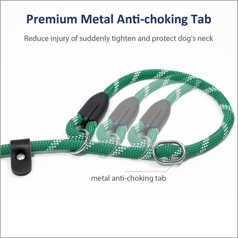 WePet Dog Training Slip Leash, No Pull Reflective Lead, Heavy Duty Loop Rope, Comfortable Handle, 6 ft, 1/2 inch,