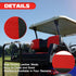 XUANYUDG0769 Golf Cart Seat Covers for EZGO Club Car, Vinyl Leather with Adjustable Straps and Retractable Buckle