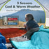 VILLEY Camping Sleeping Bag for Adults, Boys and Girls, Lightweight Compact Backpacking for Outdoor, Traveling, Hiking