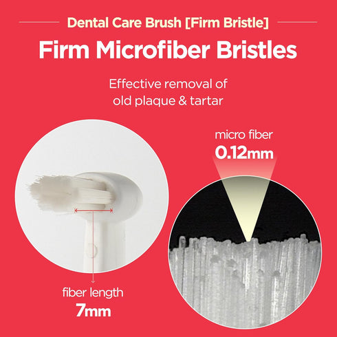 Dental Care Brush with Firm Bristles, Resilient Toothbrush for Dog Tartar and Plaque Removal