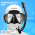Snorkel Set Adult Snorkeling Gear Anti-Fog Panoramic Scuba Diving Mask and Dry Snorkel Tempered Glass Anti-Leak Snorkel