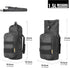 Rhinowalk Motorcycle Water Bottle Holder Bag Tactical Pouch with Drawstring Molle Insulated Bottle Bag to Keep Warm