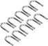 Zerodis 10Pcs U-Shape Elbow Pipe, Stainless Steel Oxygen Pump CO2 Tubing for Aquarium
