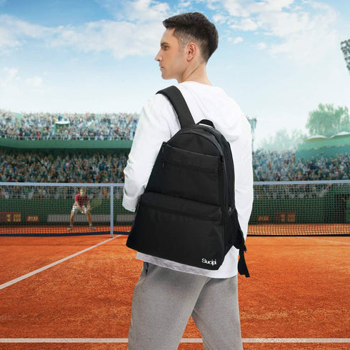Sucipi Professional Tennis Backpack for Men and Women, Holds 2 Rackets with Ventilated Shoe Compartment
