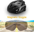 ROCKBROS Bike Helmet for Men Women - Cycling Helmet with Removable Goggles & Sun Visor, Adjustable Size