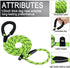6 FT Dog Leash, durable dog leash, Heavy Duty Rope Dog Leash, Strong Training Dog Leash with Comfortable Padded Handle and Highly Reflective Threads for Small Medium and Large Dogs, (Green)