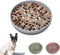 Slow Feeder Dog Bowls, Silicone Puzzle Bowl with Suction Cup for Anxiety Relief, Dishwasher Fit, for All Breeds