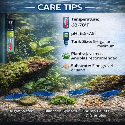15+ Blue Dream Supreme Gene Shrimps Live Freshwater Shrimp Aquarium Neocaridina, Live Arrival Guarantee