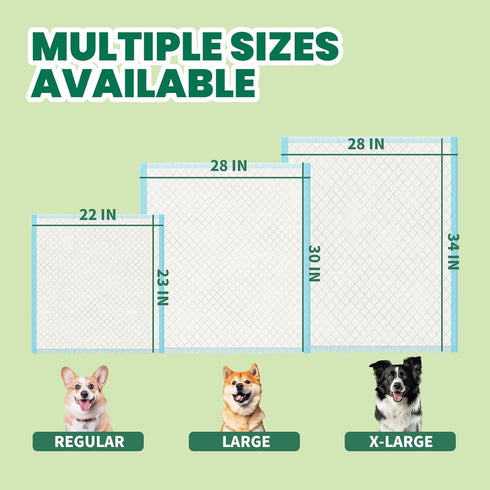 IMMCUTE 22"x23"-100 Count Heavy Duty Puppy Pee Pads | Dog Pee Training Pads Super Absorbent & Leak-Proof | Disposable