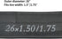 RUTU 26 Inch Bike Tube for 26x1.0/1.50/1.75/2.50/3.0/3.5/4.0 with Installation Accessories