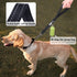 VIVAGLORY Short Dog Leash, Traffic Leash with Soft Padded Handle for Training & Walking, 18 inch, Black