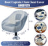 2 Pack 900D 18W 20D 14H inch, ANGSYLTH Boat Seat Covers - Waterproof Heavy Duty Boat Folding Chair Cover - x x Grey.