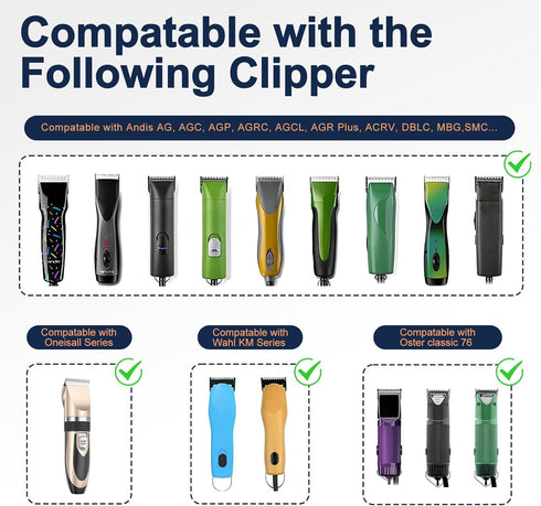 10# Pet Grooming Clipper Replacement Blades, Detachable Blades Compatible with Andis/Wahl/Oster Dog Clippers