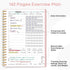Fitness Workout Journal for Women & Men, A5(5.5" x 8.2") Workout Log Book Planner for Tracking, Progress, and Achieving Your Wellness Goals-Pink by Taja
