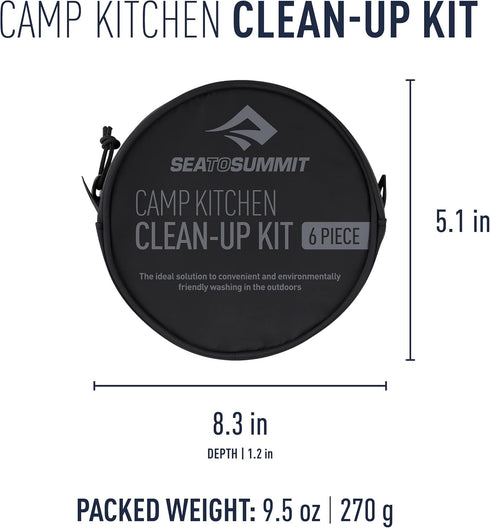 Sea to Summit Camp Kitchen Clean-Up Kit, 6 Piece Set