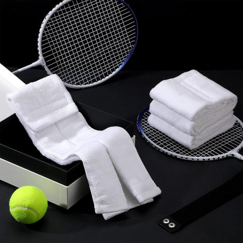 Moukeren 16 Pcs Football Towel Bulk - Cotton Field Towel with Hook and Loop Fastener for Sports