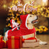BWOGUE Santa Dog Costume Christmas Pet Clothes Santa Claus Riding Pet Cosplay Costumes for Small Medium Large Dogs Cats
