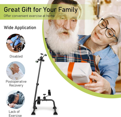 SamFansar Exercise Bike for Seniors | Pedal Exerciser Bike Hand Arm Leg and Knee Peddler Adjustable Exercise Equipment