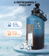 One Gallon Insulated Water Bottle, Vacuum Stainless Steel, 128 oz Leak Proof Large Jug with Paracord Handle