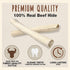 Cadet 3 Pack of Premium Grade Beef Hide Retriever Rolls, 10-Inch Dog Chews Each