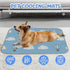 imiBBWQu Summer Summer 27" 22" Dog Cooling Mat Hot Ballon Clouds White Blue Dog Coolling Mat Washable Pad Pet Cooling